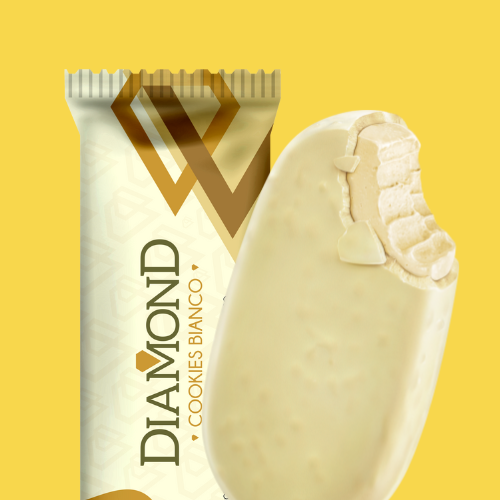 Cookies Branco - Picolé Diamond